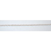 Sterling Silver Cable Chain: Twisted Wire Oval Link  4x6 MM