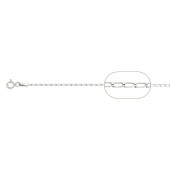 Sterling Silver Cheval Chain 3x1.4 mm Finish With Clasp