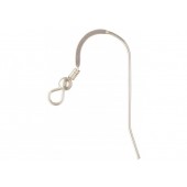 Sterling Silver Ear Wires with Ball & Coil 