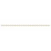 Gold Filled Flat Oval Cable Chain : 4.9x3.8 mm