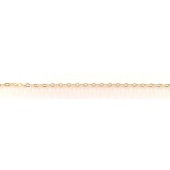 Gold Filled Cable Chain Oval Textured 4.3 x 3 mm