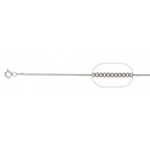 Sterling Silver Flat Curb Chain 1.4 mm Finish With Clasp
