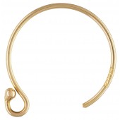 Gold Filled Circle Ball End Ear Wire 