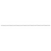Sterling Silver Long and Short Chain - Rectangular 4.8x1.7 mm with 3 Links
