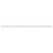 Sterling Silver Cable Chain :17mm Eye  Shape Twisted Wire 