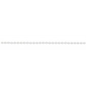 Sterling Silver Round Flat Cable Chain : 3.8 mm - Textured 