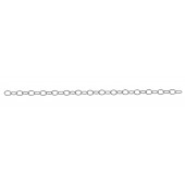 Sterling Silver Twisted Wire Cable Chain: Oval 4x6 mm 