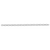 Sterling Silver Twisted Wire Cable Chain: Oval 4x6 mm Black Rhodium