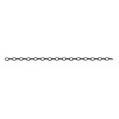Sterling Silver Twisted Wire Cable Chain:Oval 6.2X8.9 mm Black Rhodium
