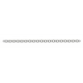 Sterling Silver Twisted Wire Round Cable Chain: 7.3 mm Black Rhodium