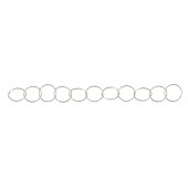Sterling Silver Cable Chain: Diamond Cut Round 17 MM