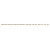 Sterling Silver Cable Chain: Figaro Cable 3 short link + 1 long link Gold Plated