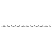 Sterling Silver Cable: Diamond Shape Link 3.4x5.1 MM and 3Oval Links 2.8x2.1 MM Black Rhodium