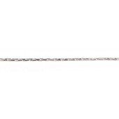 Sterling Silver Cable Chain Oblong Box 3.8x2 mm