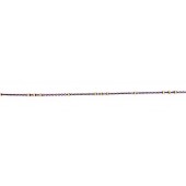 Sterling Silver Black Rhodium Chain with 3 Rose Gold Cube Bead and One in 18 mm Gap