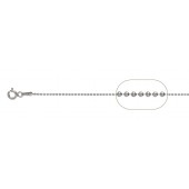 Sterling Silver Ball Chain 1.2 mm Finish With Clasp 