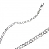 Sterling Silver Rolo Chain 4 mm Finish With Clasp 