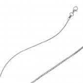 Sterling Silver Chain Snake Brite 25 Finish Chain With Clasp 