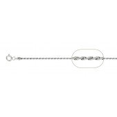 Sterling Silver Rope Chain 1.4 mm Diamond Cut Finish With Clasp 